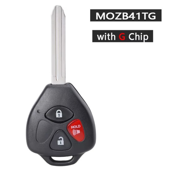 2008-2013 Toyota Scion / 3-Button G Chip Remote Head Key / MOZB41TG / (AFTERMARKET)